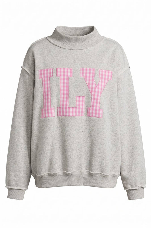 Love You More Mock-Neck