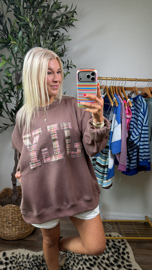 JLY Checkered Sweatshirt