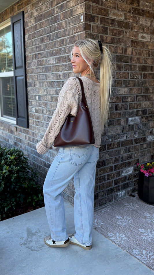 Cable Knit Oversized Sweater