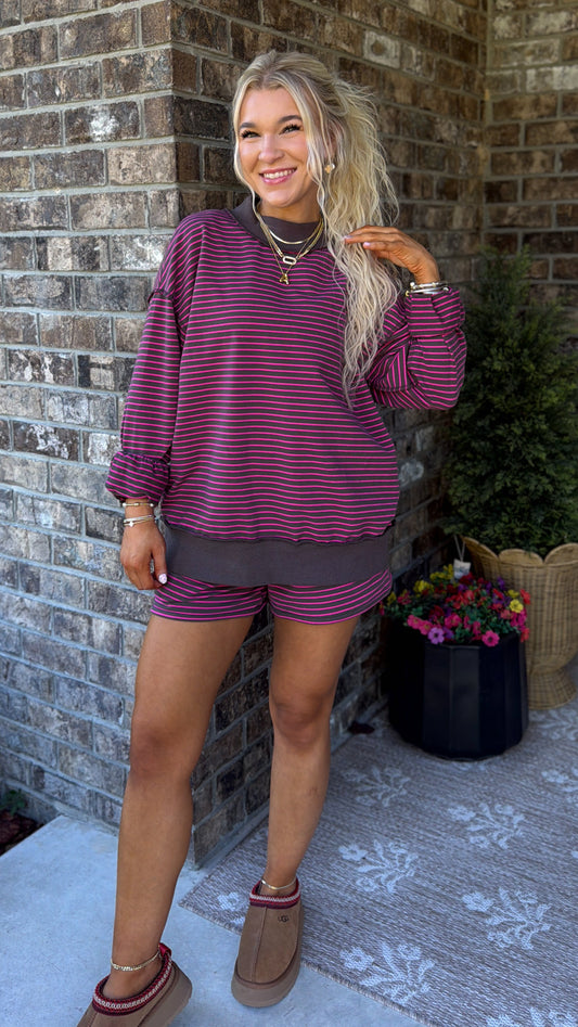 Stripe Situation Set - Brown