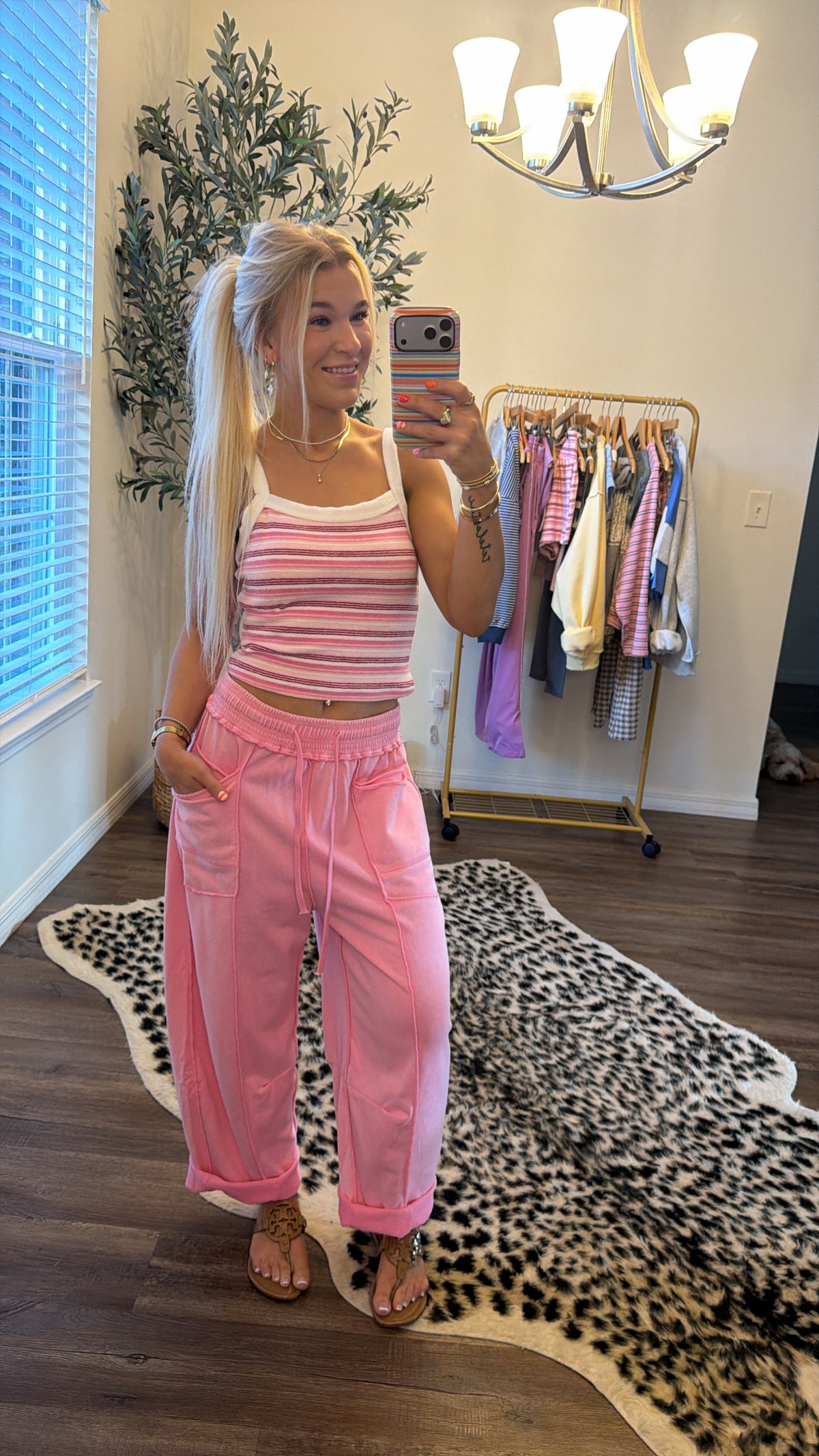 Out + About Mineral Wash Barrel Pants