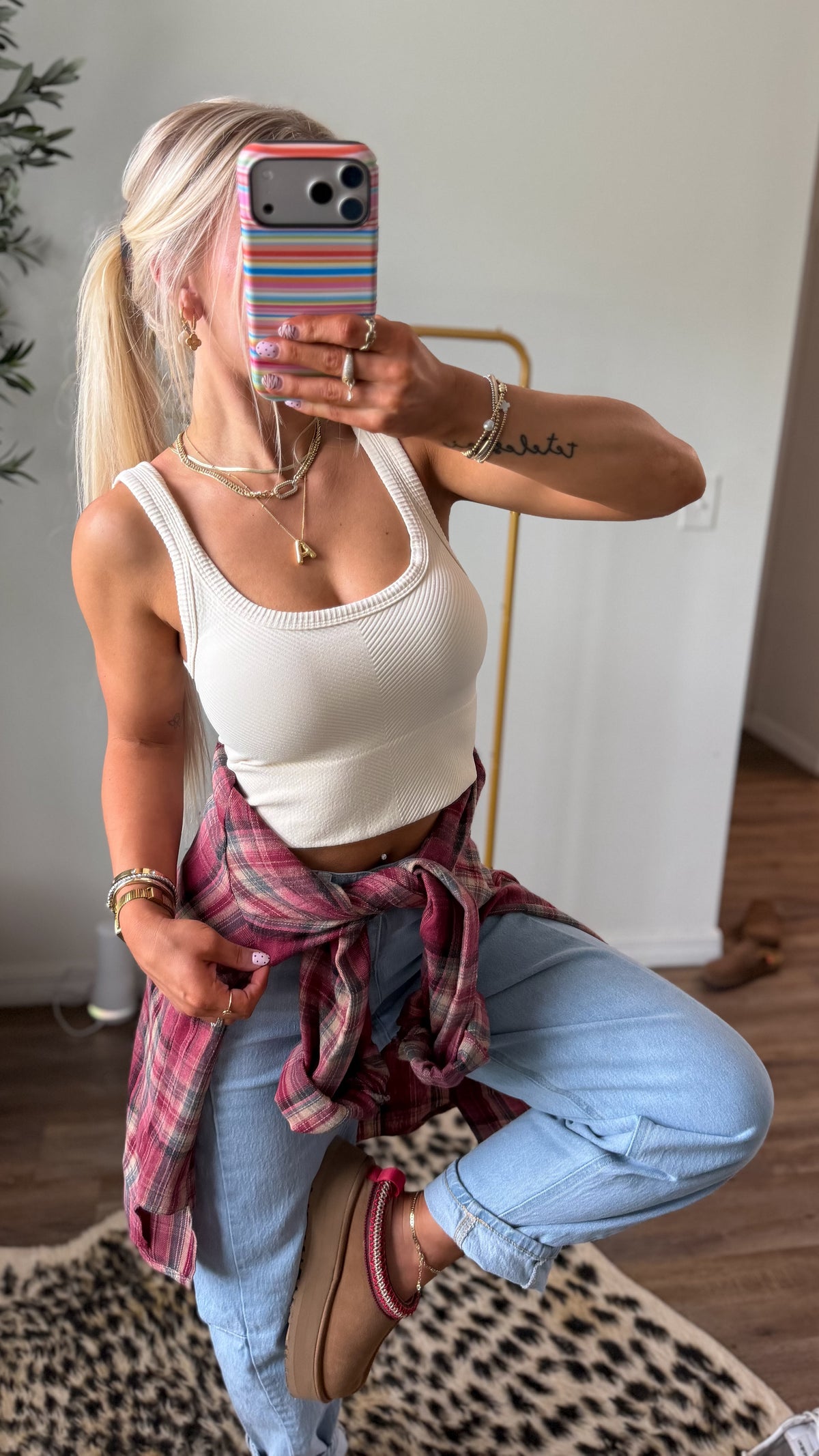 Abri Rose Flannel