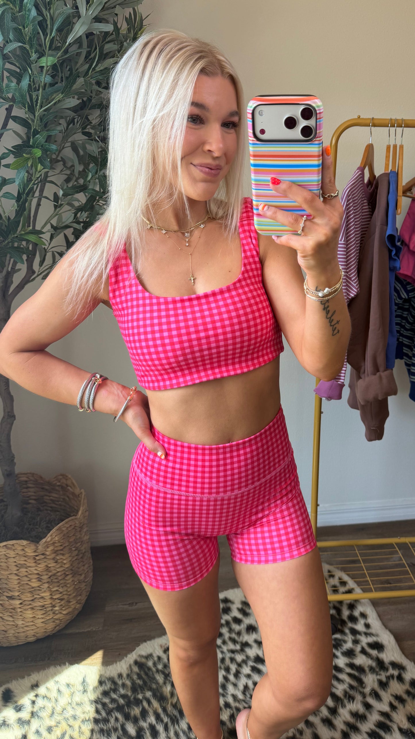 Gingham Core Shorts