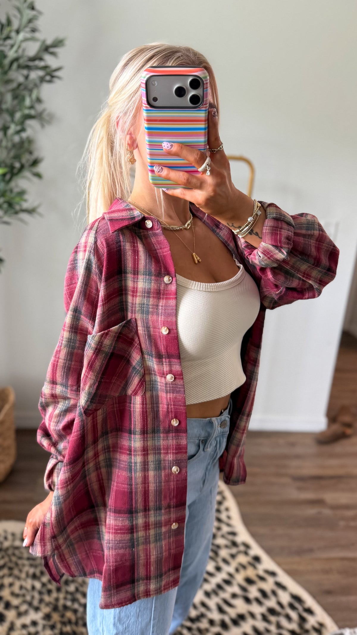 Abri Rose Flannel
