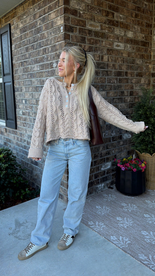 Cable Knit Oversized Sweater