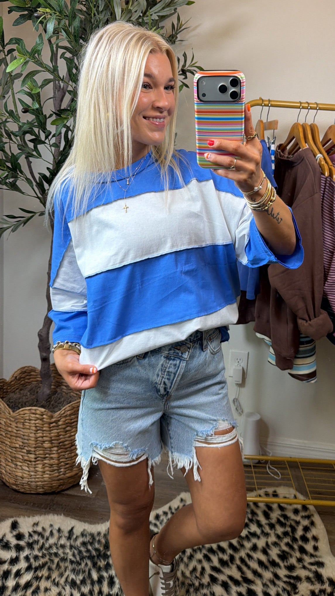 Colorblock Oversized Tee