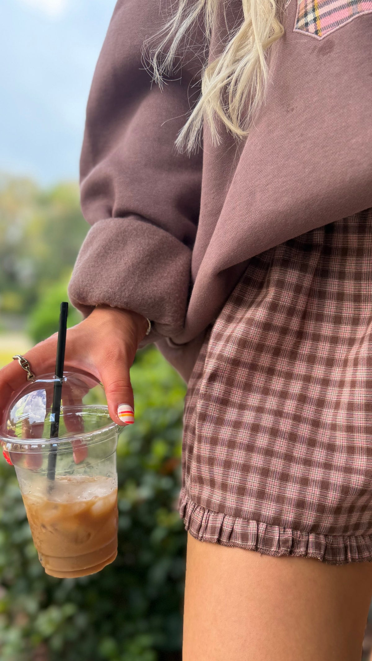 Espresso Plaid Shorts