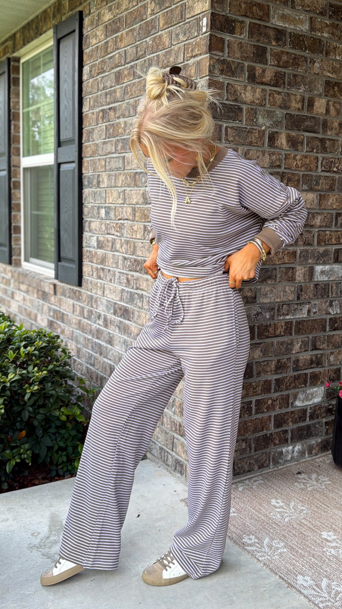 Shore Thing Pants Set - Taupe