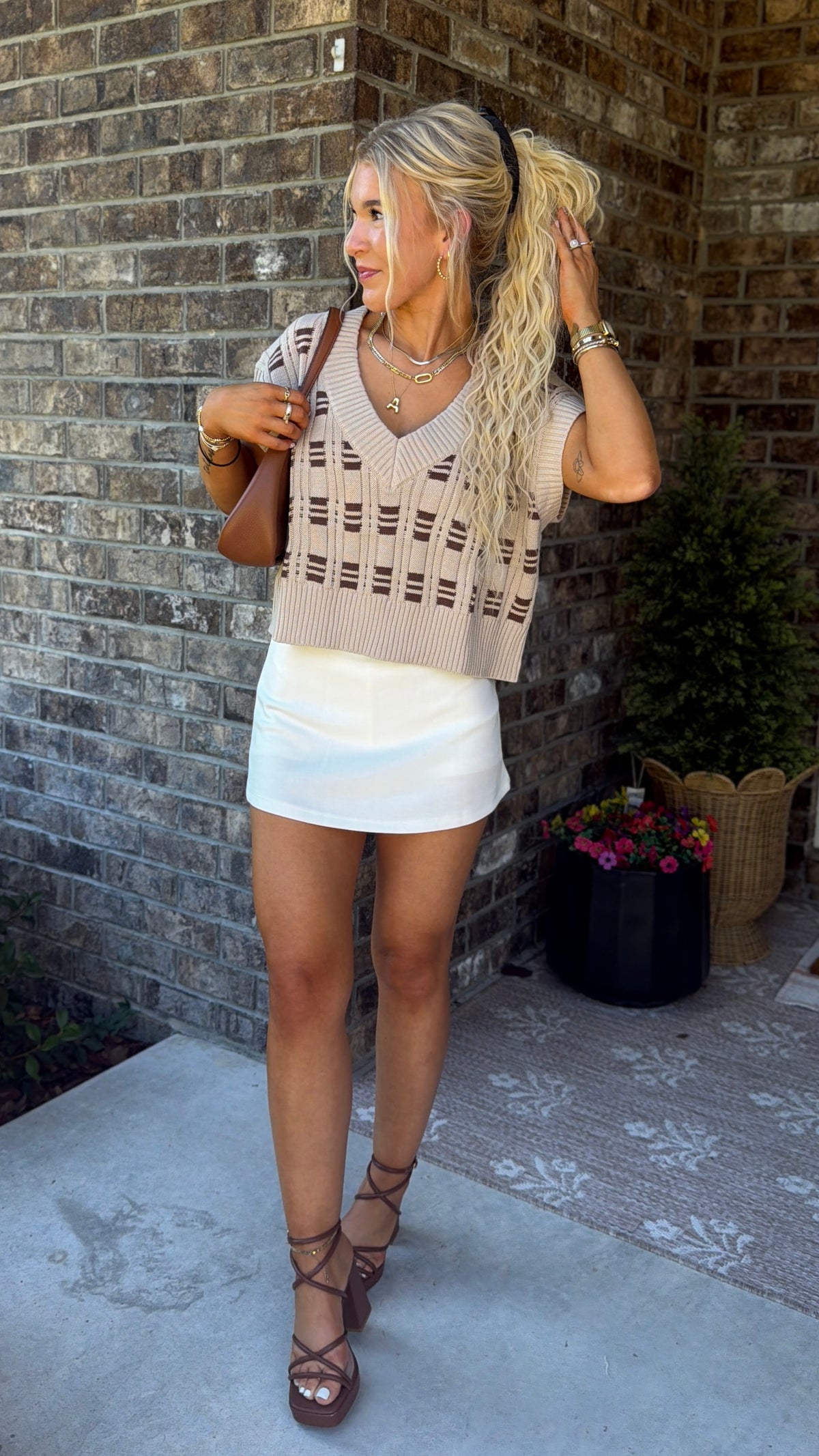 Social Hour Sweater Vest