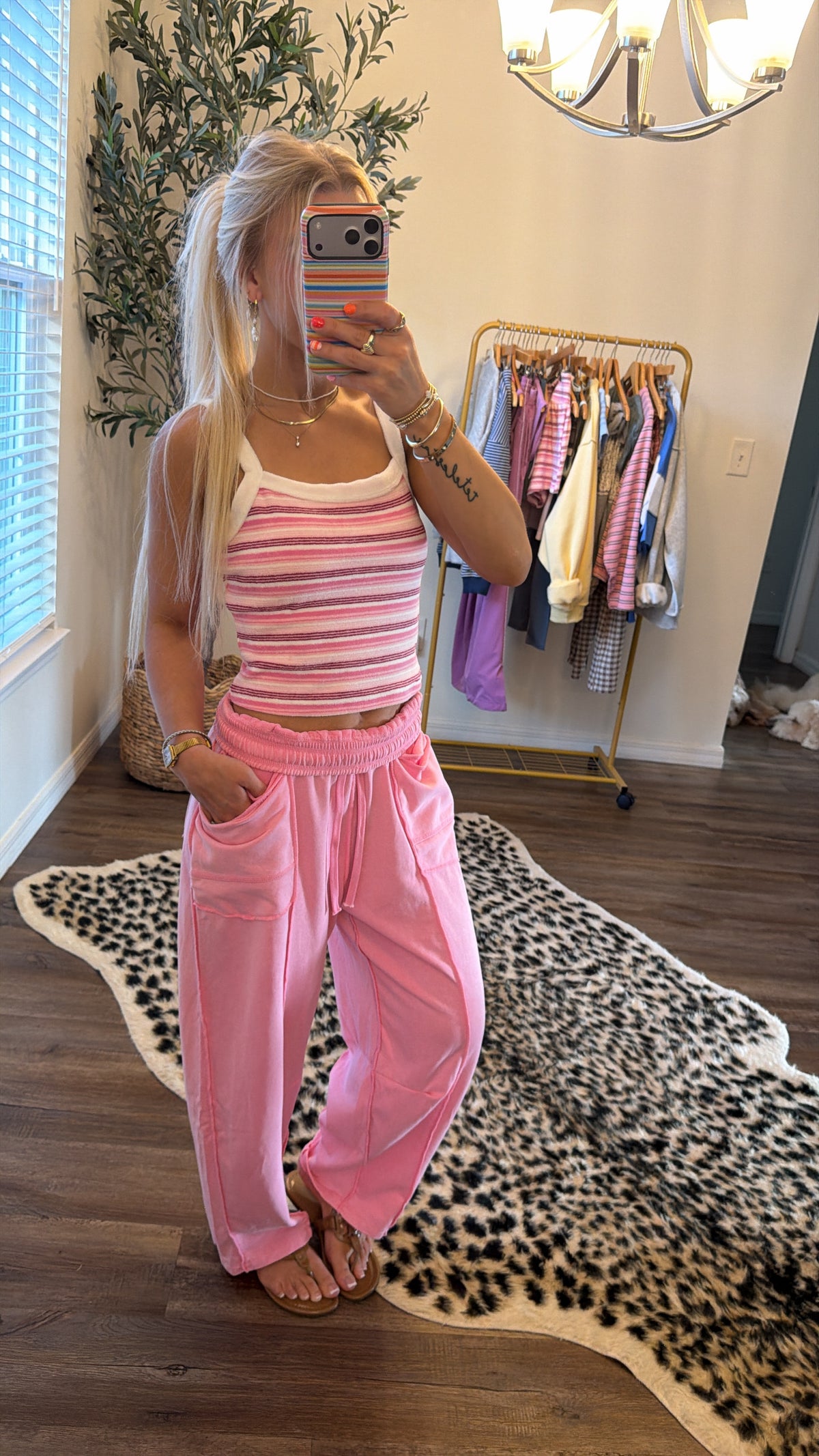 Out + About Mineral Wash Barrel Pants