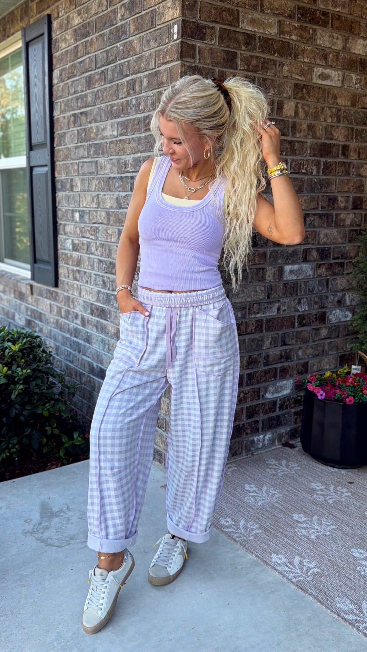 Sunday Stroll Pants - Purple