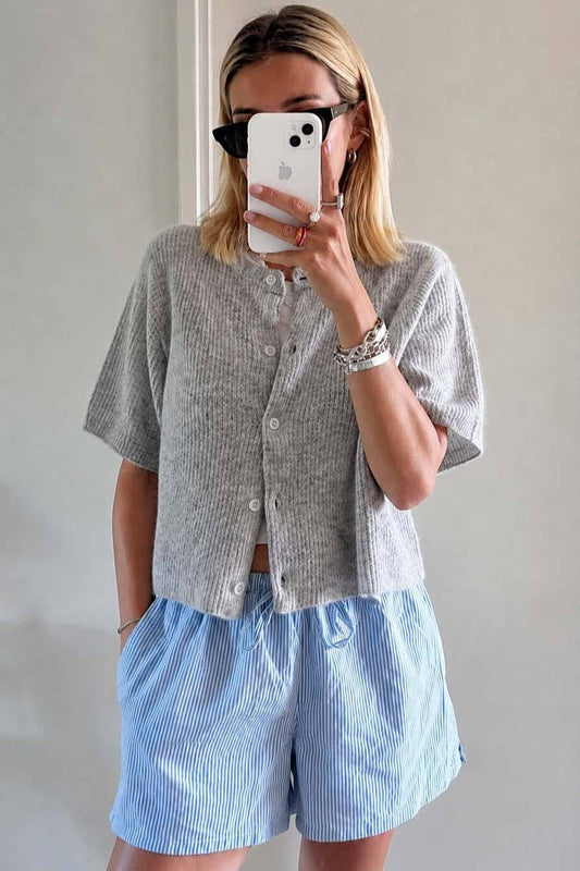 Easy Addition Button Cardigan